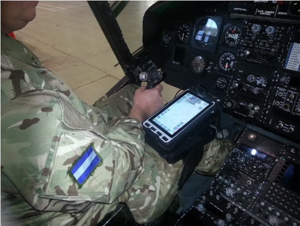 Military Pilot Tablet Knee Mount