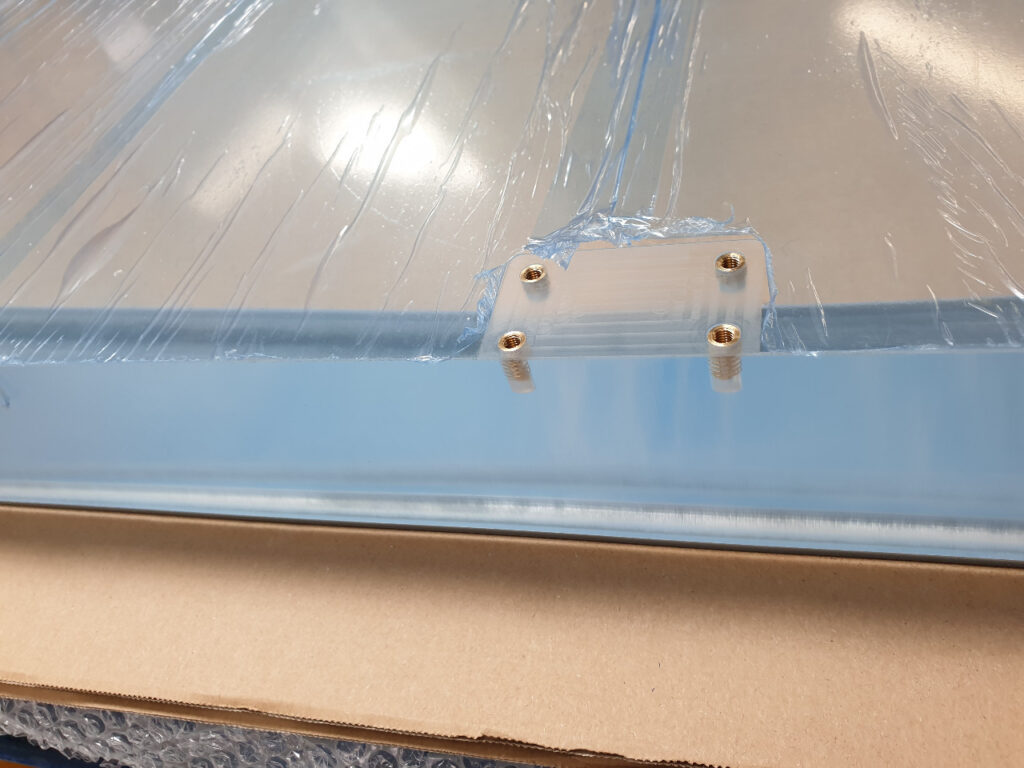 machined acrylic pmma perspex vacuum chamber door