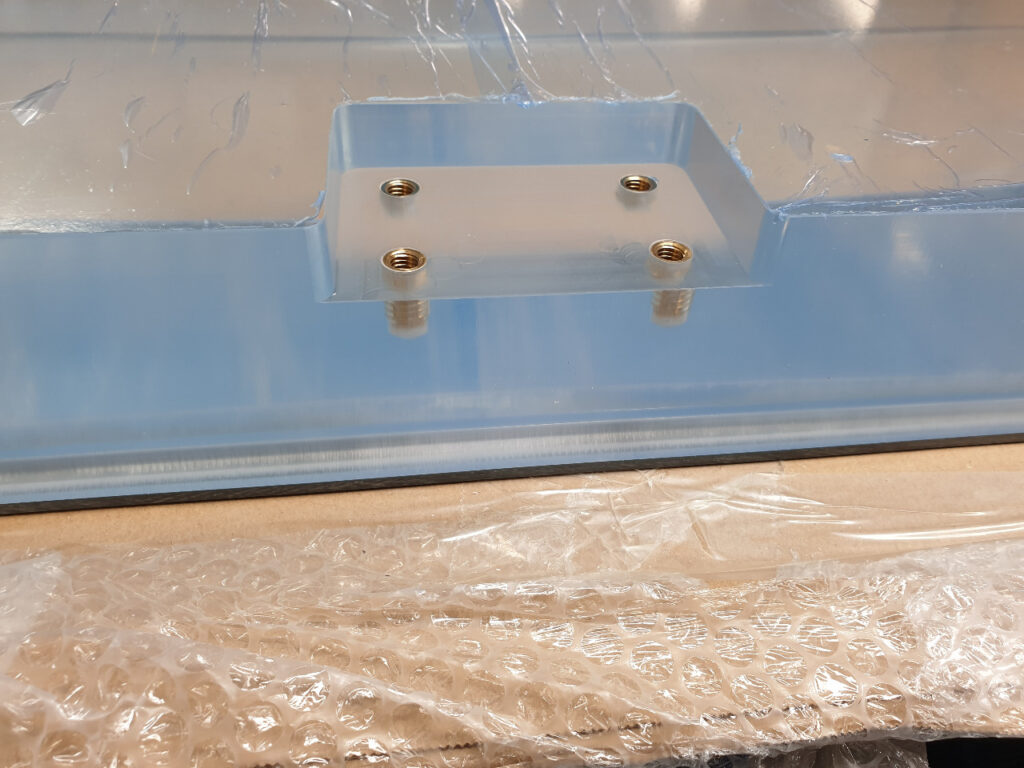 machined acrylic pmma perspex vacuum chamber door