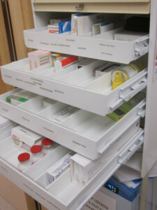 Polypropylene, PVC, Acrylic, HIPs and ABS storage equipment for hospitals