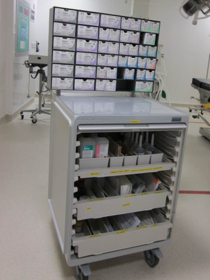 Polypropylene, PVC, Acrylic, HIPs and ABS storage equipment for hospitals