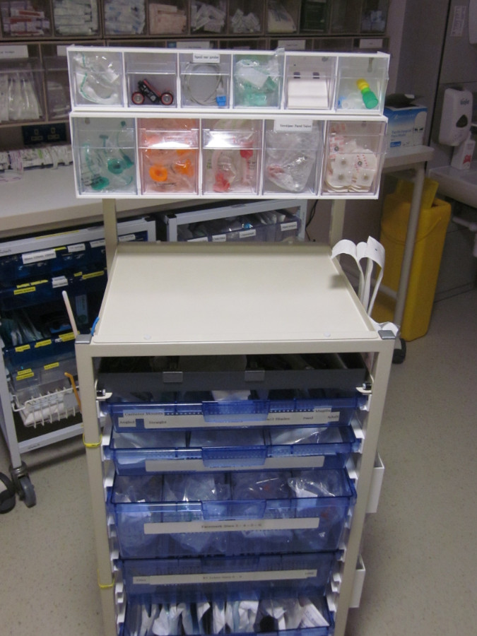Polypropylene, PVC, Acrylic, HIPs and ABS storage equipment for hospitals